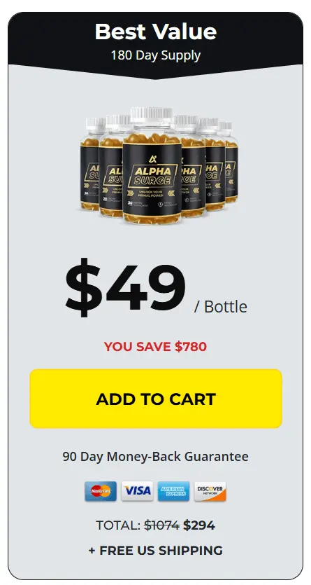 alpha surge sale